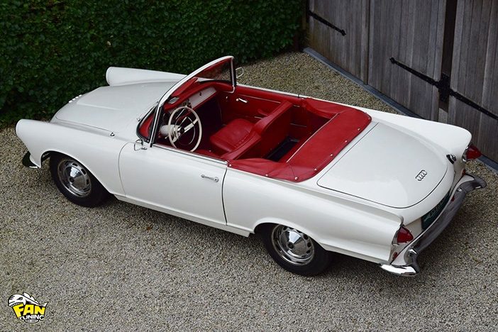 Мягкий верх (тент) и чехол для механизма складной крыши на DKW 1000 SP 1960-1965 годов выпуска